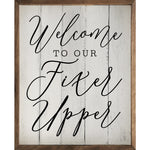 Welcome To Our Fixer Upper Wood Framed Print