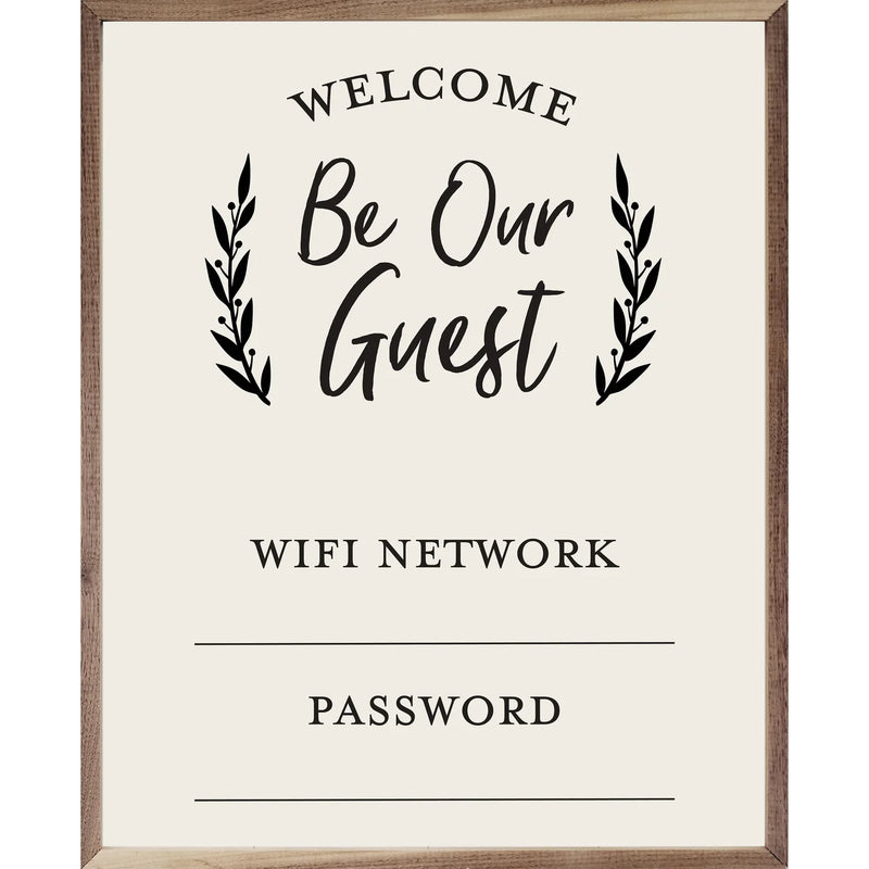 Welcome Be Our Guest Wifi Password Whiteboard