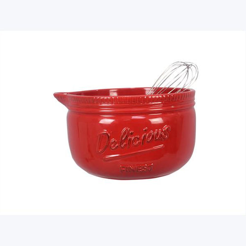 Ceramic Mason Jar Batter Bowl Young's Inc