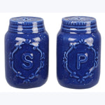 Ceramic Mason Jar Salt & Pepper Set Young's Inc