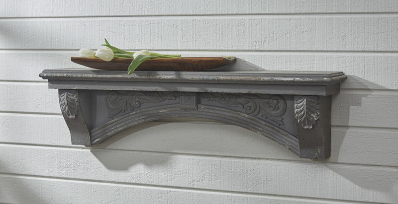 Aged Gray Mantle Shelf Park Designs