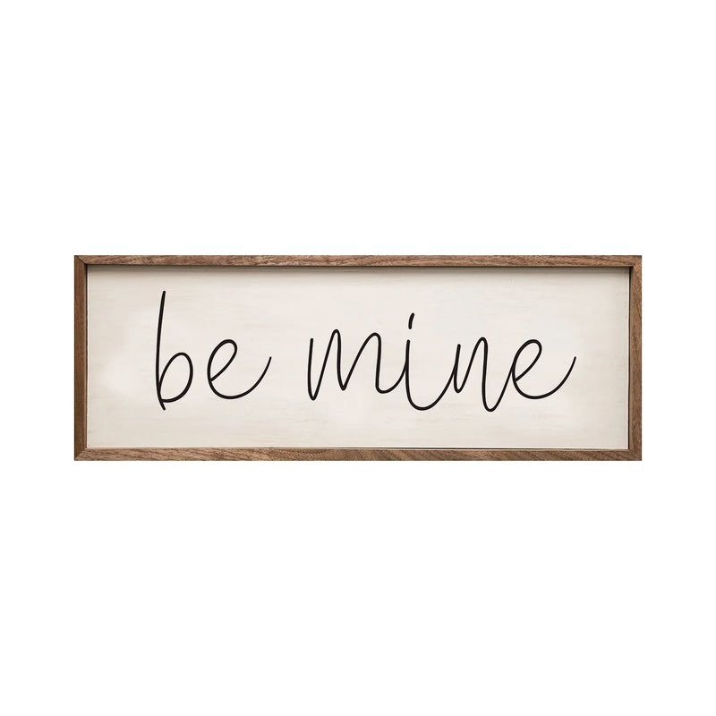 Be Mine Wood Framed Print
