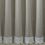 Vintage Crochet Shower Curtain