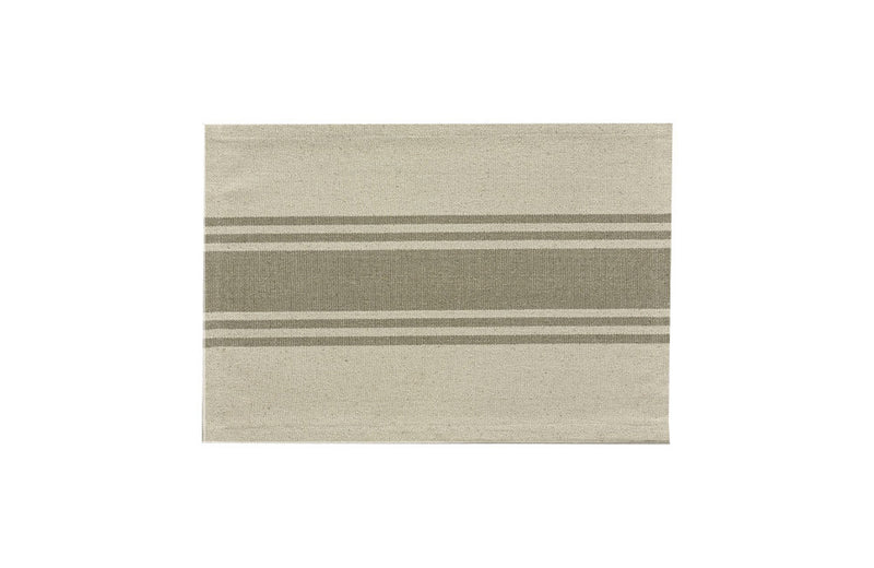 Sand Stripe Placemat Split Pea