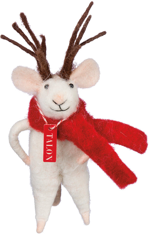 Talon The Reindeer Mouse Ornament Primitives By Kathy