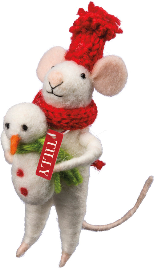 Tilly The Mouse Ornament Primitives By Kathy