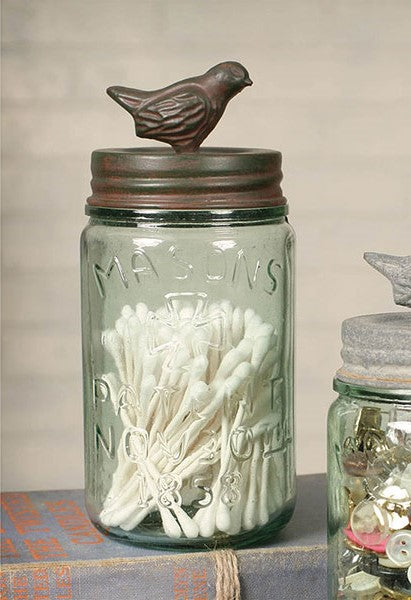 Pint Mason Jar With Songbird Lid Ctw Home