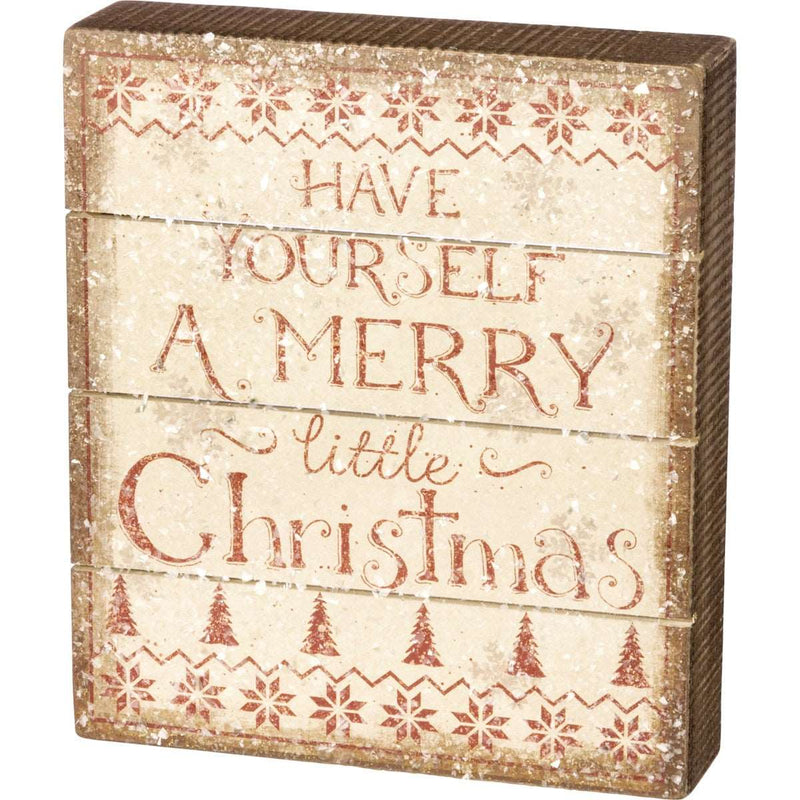 Have Yourself A Merry Little Christmas Box Sign Primitives By Kathy