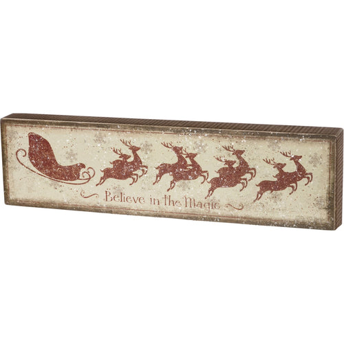 Believe In The Magic Box Sign Primitives By Kathy