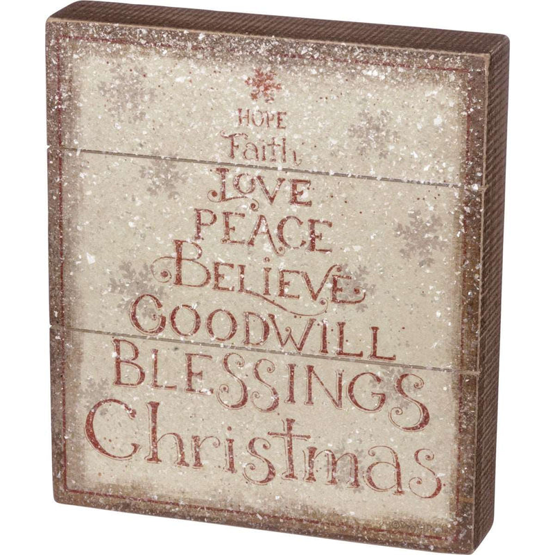 Christmas Hope Box Sign Primitives By Kathy