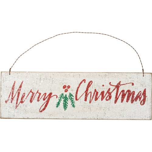 Merry Christmas Hanging Sign Primitives By Kathy