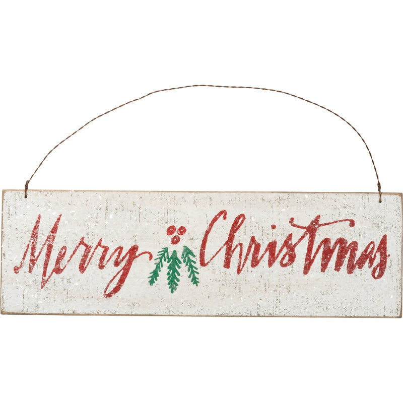 Merry Christmas Hanging Sign Primitives By Kathy