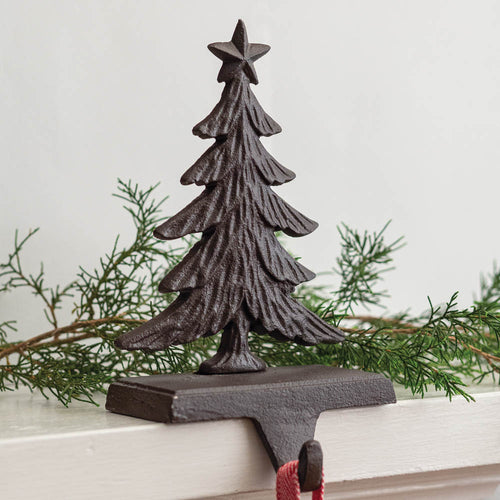 Cast Iron Christmas Tree Stocking Holder Ctw Home
