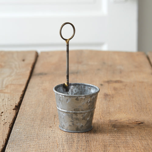 Metal Pail Place Card Holder Ctw Home