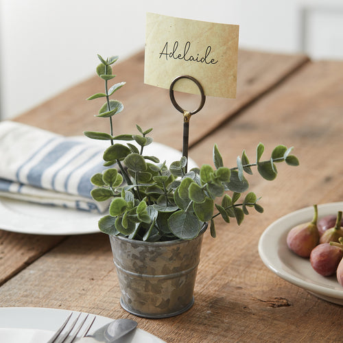Metal Pail Place Card Holder Ctw Home