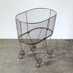 Vintage Rolling Laundry Basket Ctw Home