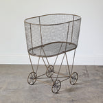 Vintage Rolling Laundry Basket Ctw Home