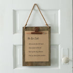 Wooden Hanging Clipboard Ctw Home