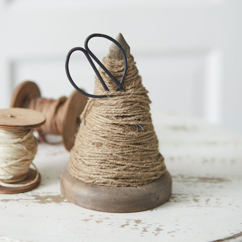 garden twine and scissors Spindle Twine Holder with Scissors