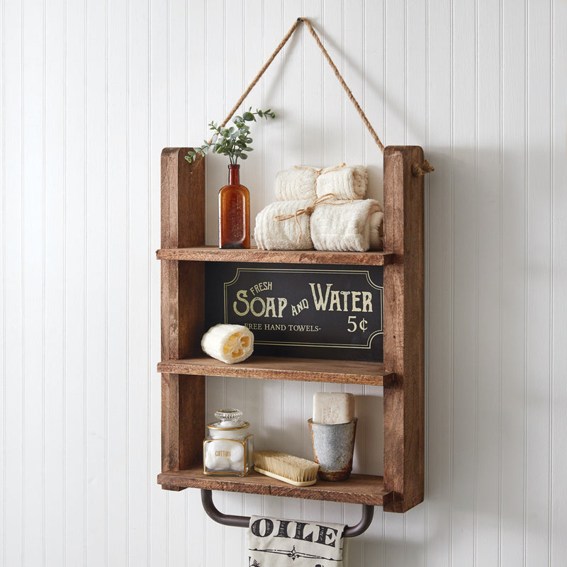 Vintage-Inspired Bathroom Shelf Ctw Home
