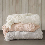 Chloe Cotton Tufted Chenille Throw Olliix