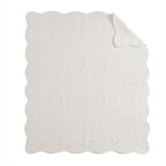 Tuscany Quilted Throw with Scalloped Edges Olliix