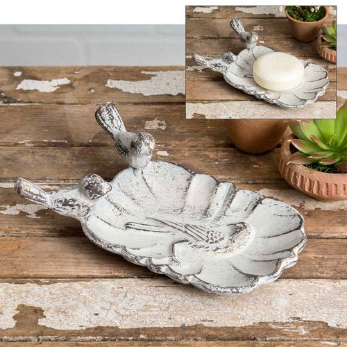 White Songbird Soap Dish Ctw Home