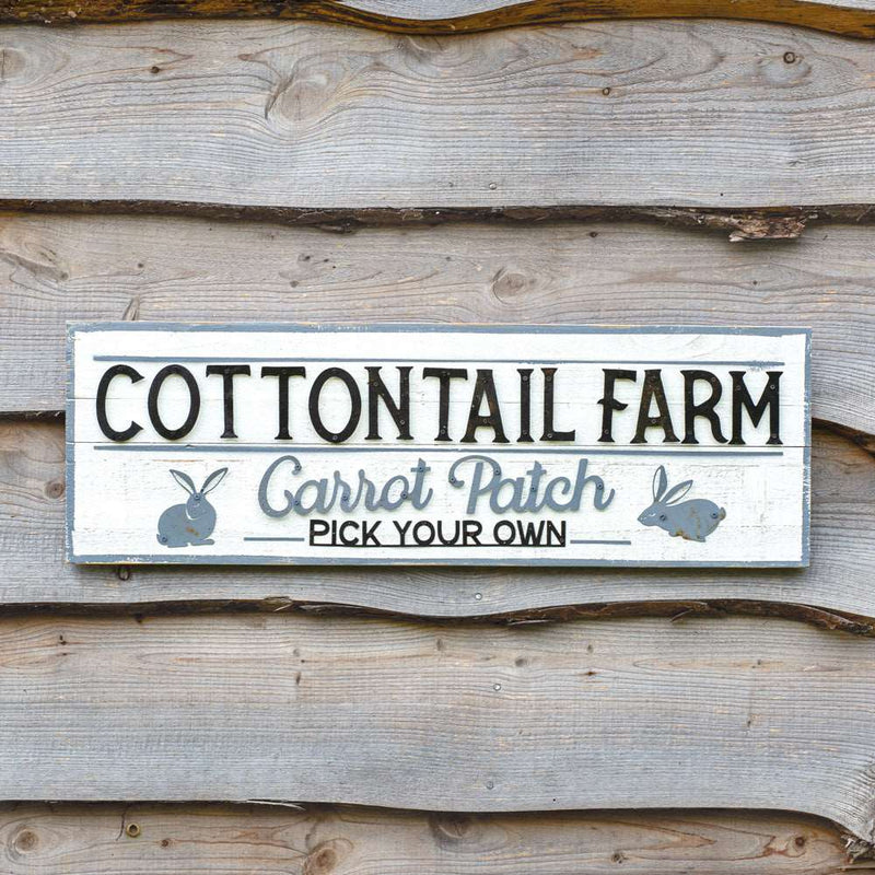 Cottontail Farm Wood Wall Sign Ctw Home