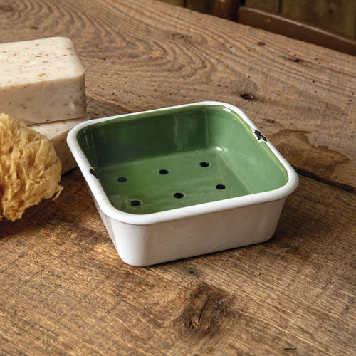 Green Square Soap Dish Ctw Home