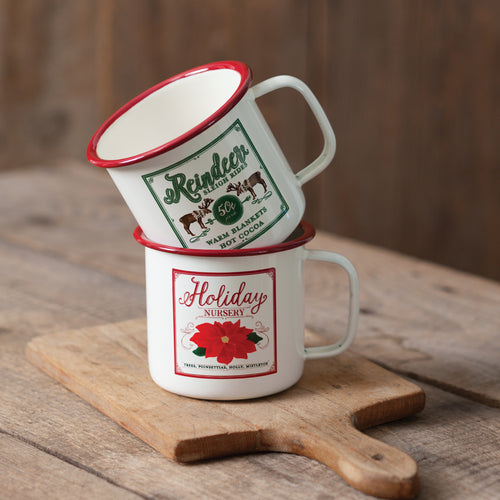 Holiday Enamel Mugs Ctw Home