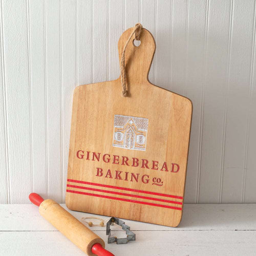 Gingerbread Baking Wood Cutting Board Ctw Home