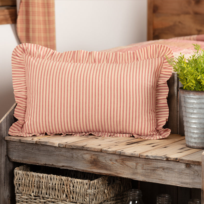 Sawyer Mill Ticking Stripe Pillow VHC Brands
