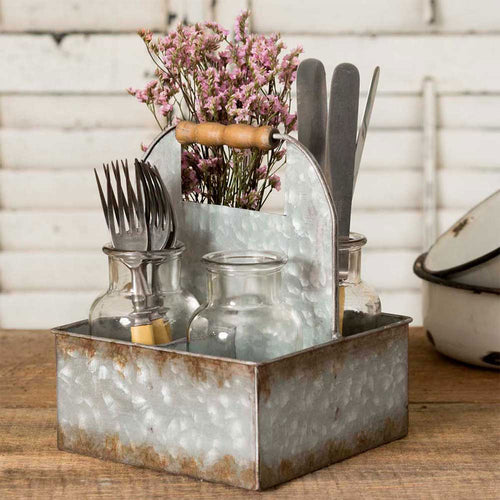 Metal Caddy With Bottles Ctw Home