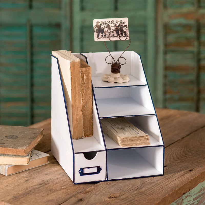 Metal Desk Organizer with Six Bins Ctw Home