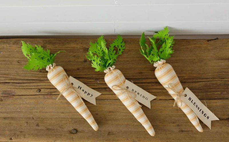 Fabric Striped Carrots