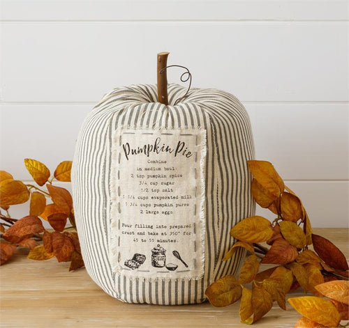 Striped Pumpkin With Pie Patch Audrey's