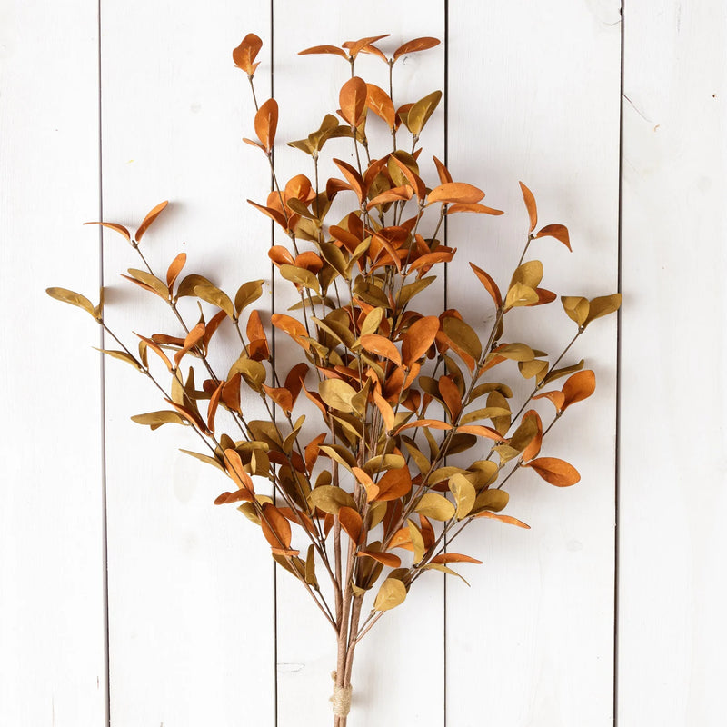 Rust And Tan Fall Leaves Bush Audrey's