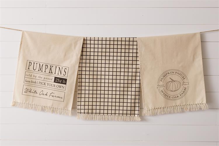 Pumpkin Patch White Oak Farms Tea Towels Audrey's