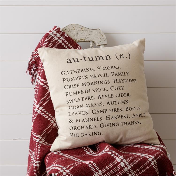 Autumn Definition Pillow Audrey's