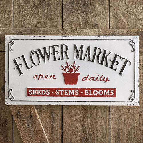 Flower Market Metal Sign Ctw Home