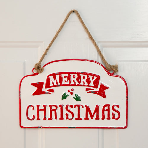 Metal Hanging Merry Christmas Sign Ctw Home