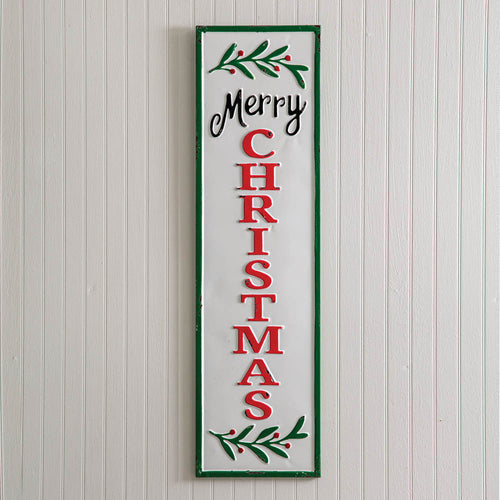 Vertical Merry Christmas Wall Sign Ctw Home