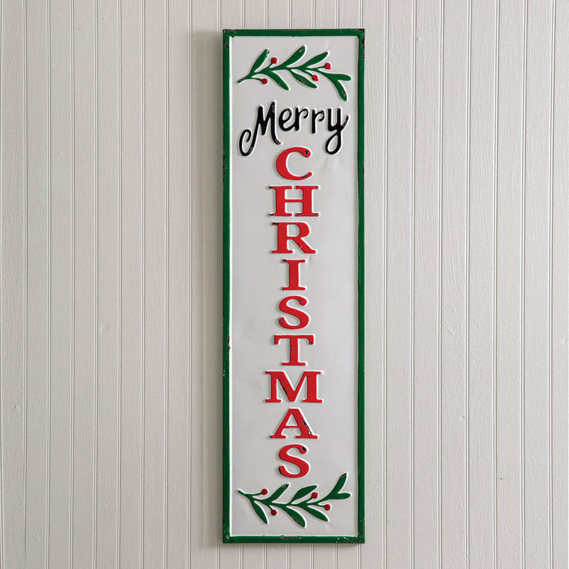Vertical Merry Christmas Wall Sign Ctw Home