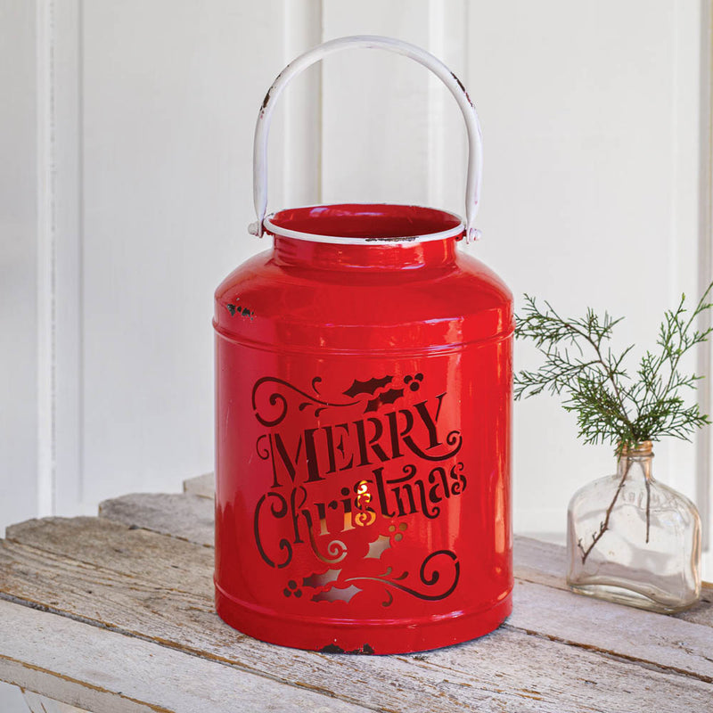 Red Merry Christmas Container Ctw Home