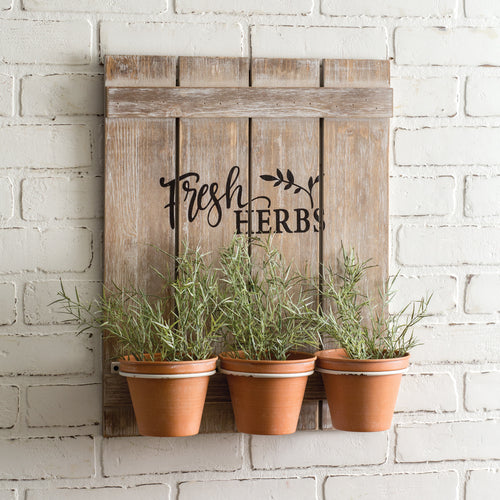 Wooden Fresh Herbs Sign Ctw Home