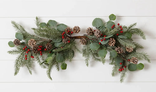 Pine, Eucalyptus, Berries, And Cones Swag Audrey's