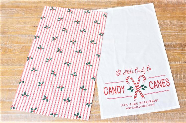 St. Nick's Candy Co. Tea Towel