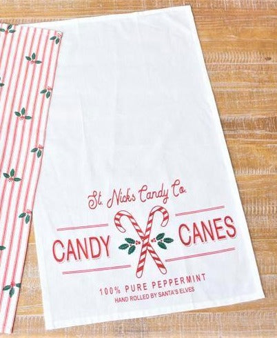 St. Nick's Candy Co. Tea Towel