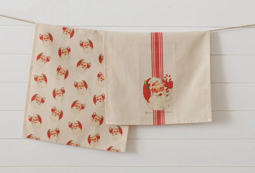 Vintage Santa Tea Towel Audrey's