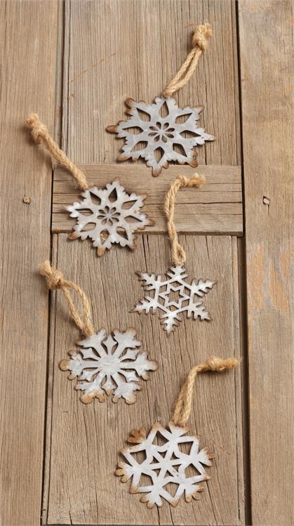 Rusty Metal Snowflake Ornament Audrey's